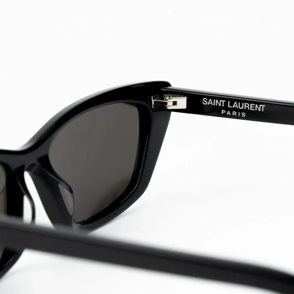 NEW Saint Laurent SL277 009 Black Cat Eye Women Sunglasses